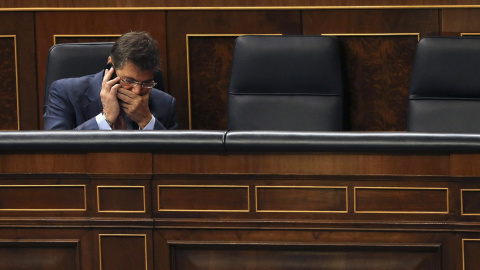 El ministro de Justicia, Rafael Catalá, en su escaño del Congreso de los Diputados EFE