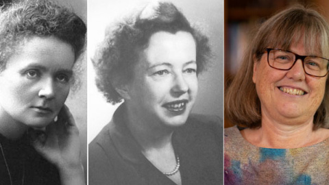 De izquierda a derecha, Marie Curie, Maria Goeppert-Mayer y  Donna Strickland. / ARCHIVO FUNDACIÓN NOBEL - REUTERS