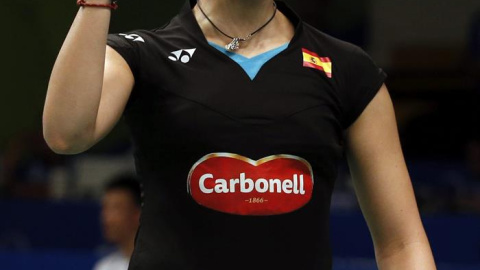 Carolina Marín hace una semana en el Abierto de Indonesia. /EFE