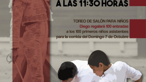 Cartel de los actos del fin de semana en la Plaza de Toros de Hellín.