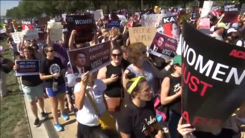 300 detenidos en Washington por la masiva protesta contra Brett Kavanaugh por su inminente entrada al Supremo