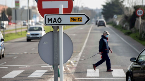 Señal en la localidad menorquina de Maó