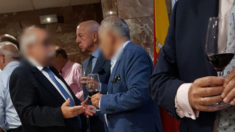 El expolicía Antonio González Pacheco, en una comisaría madrileña, en la celebración de la fiesta del patrón de la Policía.