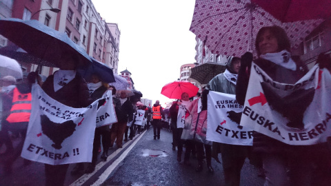 Manifestación por el cese de las medidas de excepción contra unos 300 presos de ETA.- D. A.