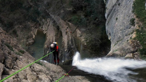 El barranco de Artazul, en Aizpún (Navarra). WIKILOC