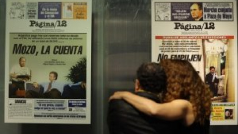 "40 años de democracia, 40 portadas de 'Página 12'"