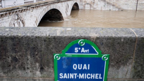 Crecida del rio Sena, en París. EFE