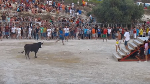 Zona de la rambla del Moralet en 2011. Imagen de un vídeo.