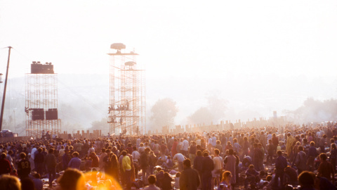 Asistentes al Festival de Música de Woodstock en agosto de 1969. REUTERS/ ©JAMES SHELLEY AND THE MUSEUM AT BETHEL WOODS