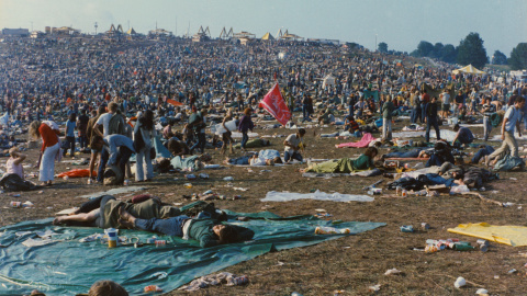 Asistentes al Festival de Música de Woodstock en agosto de 1969. REUTERS/©PAUL GERRY AND THE MUSEUM AT BETHEL WOODS