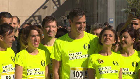 SÃ¡nchez participa en la carrera 'Yo no renuncio'