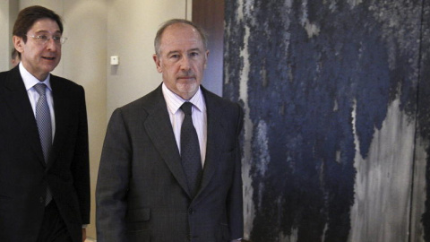 El presidente de Bankia, José Ignacio Goirigolzarri, en una foto de archivo con Rodrigo Rato. EFE