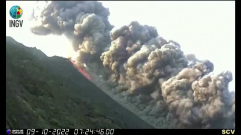 El volcán Stromboli entra en erupción