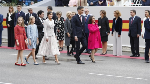 Pedro Sánchez en el desfile. Europa Press