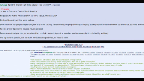 Captura de pantalla de mensajes publicados en 8ch.net. PÚBLICO.