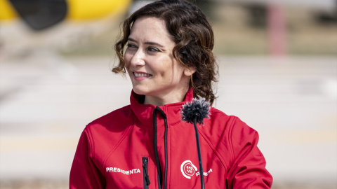 La presidenta de la Comunidad de Madrid, Isabel Díaz Ayuso, en un acto en Valdemorillo (Madrid), a 11 de octubre de 2022.