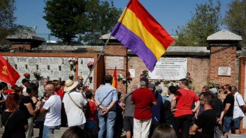 Imagen del homenaje organizado por el Partido Comunista de España (PCE) | EFE