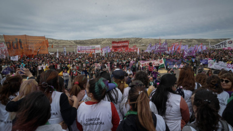 Panorama del Encuentro Nacional de Mujeres en Argentina. Imagen: organización