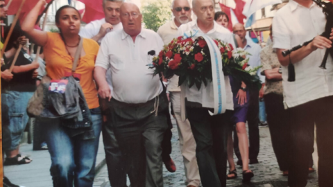 Homenaje a Moncho Reboiras en Ferrol, en 2007.