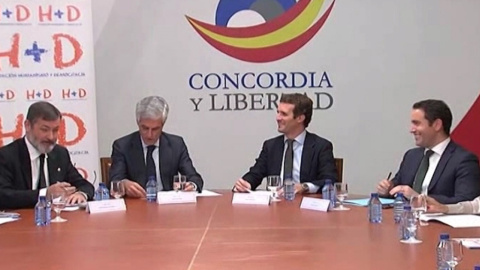 Casado preside la reuniÃ³n del patronato de FundaciÃ³n Concordia y Libertad