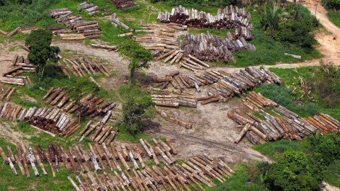 20/02/2005. Vista de la deforestación del Amazonas en el norte de Brasil. / AFP - ANTONIO SCORZA