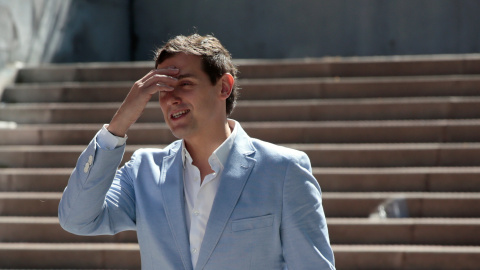 Albert Rivera en una visita al Campus de Google de Madrid. REUTERS/Andrea Comas