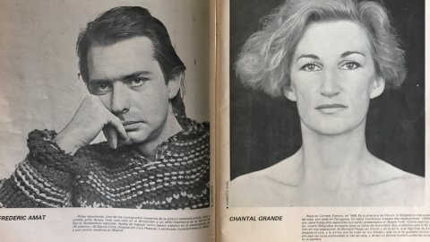 Frederic Amat y Chantal Grande en la revista 'La Luna de Madrid'.