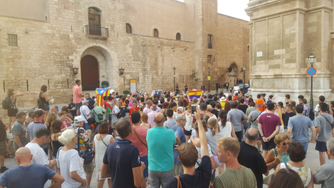 Concentración frente al Palacio de la Almudaina. Manel Domenech