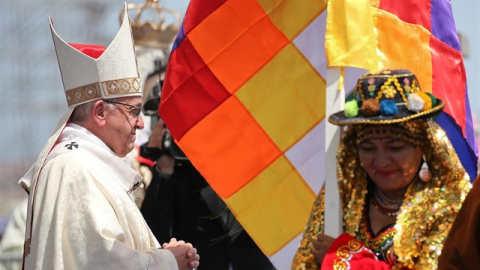 El papa Francisco en su visita a Perú. REUTERS