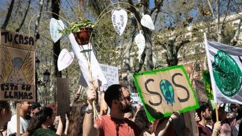 15/03/2019 -  Marcha de jóvenes contra el cambio climático bajo el lema 'Juventud por el clima' en Sevilla / EUROPA PRESS