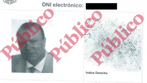 Detalle del DNI electrónico de José Manuel Villarejo Pérez. PÚBLICO