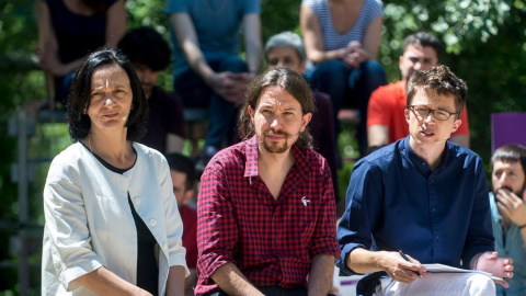 Carolina Bescansa, Pablo Iglesias e Íñigo Errejón / PODEMOS