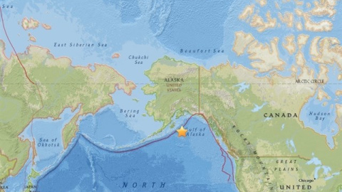 El epicentro del terremoto se ha localizado a 278 kilómetros al sureste de la ciudad de Kodiak.