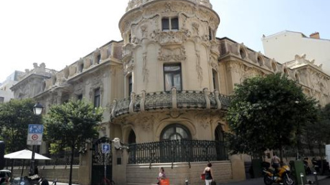 Fachada de la Sociedad General de Autores Españoles (SGAE) en Madrid. EFE