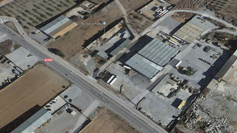 Imagen aérea del polígono industrial de Padul, donde ocurrió el accidente. – GOOGLE MAPS