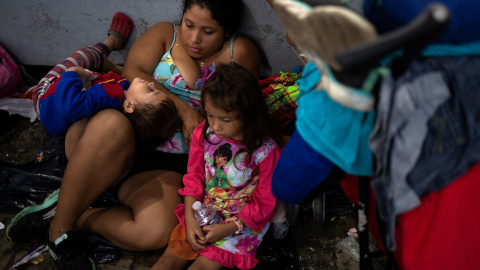 Migrantes salvadoreños. REUTERS/Adrees Latif