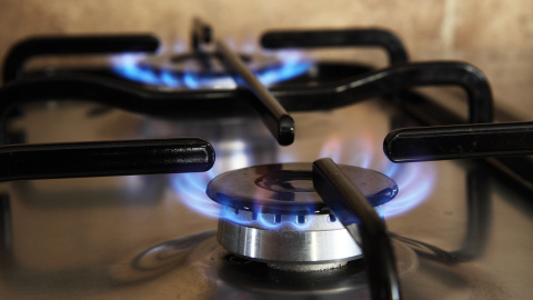 Fotografía de una cocina de gas (archivo).