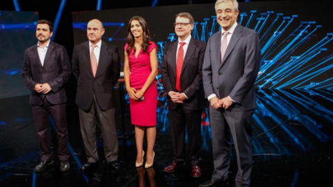 Los representantes de Unidos Podemos, PP, PSOE y Ciudadanos en el debate económico de la La Sexta