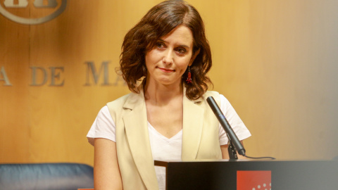 La candidata del PP a la Presidencia de la Comunidad de Madrid, Isabel Díaz Ayuso. E.P./ Ricardo Rubio