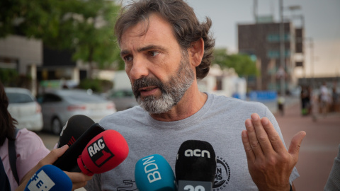 17/07/2019 - Òscar Camps, fundador de Open Arms, en declaraciones con los medios en Barcelona / EUROPA PRESS