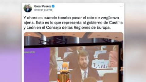 "Ahora toca pasar el rato de vergüenza ajena": el bochornoso discurso de García-Gallardo en el Comité de las Regiones de Europa