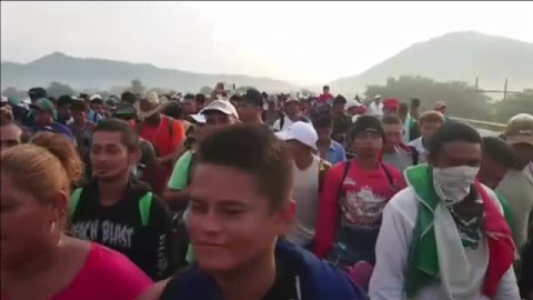 Un muerto y diez heridos en la caravana de hondureÃ±os rumbo a EEUU