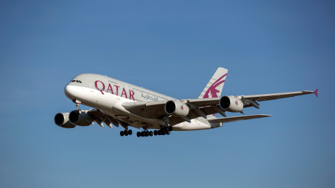 Imagen de un avión de Qatar Airways-14/02/2019