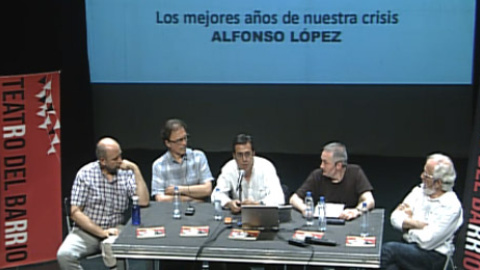 De izquierda a derecha: Jesús Zulet, Ricardo, Carlos Enrique Bayo, Alfons López y Forges / PUBLICO