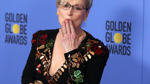 Meryl Streep, en la gala de los Globos de Oro. EFE