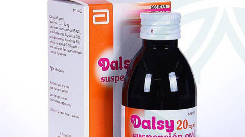 Un envase de Dalsy 20 mg/ml suspensión oral.