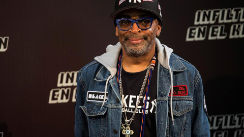 El cineasta estadounidense Spike Lee en un encuentro con periodistas para presentar su última película.- EFE