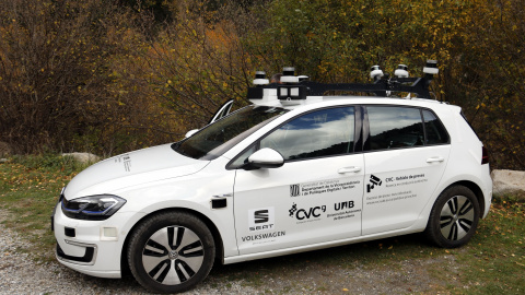 El vehicle autònom sense conductor que s'ha presentat al Pallars Sobirà