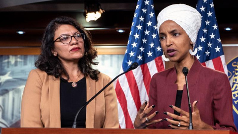 Las congresistas demócratas Ilhan Omar y Rashida Tlaib. - EFE