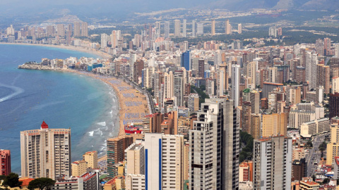 La costa de Benidorm en 2008. AFP